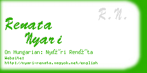 renata nyari business card